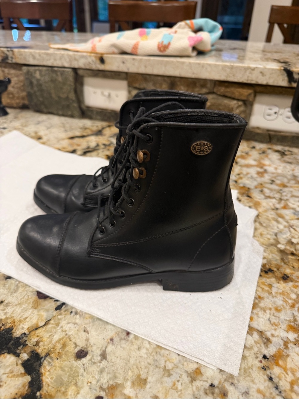 E-S Kids Lace-Up Paddock Boots